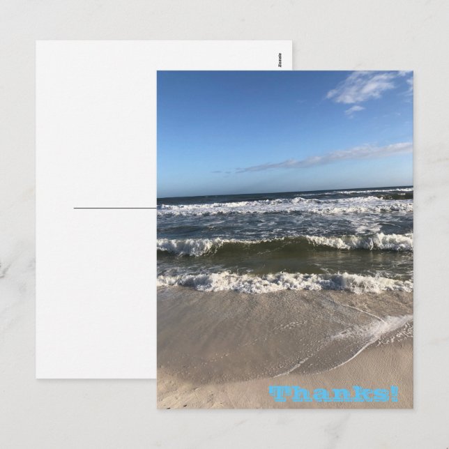 Merci Carte postale Holiday (Devant / Derrière)