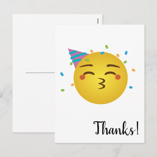 Merci Carte postale Holiday (Devant / Derrière)