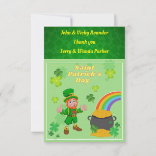 Merci, carte Saint Patrick's Day,
