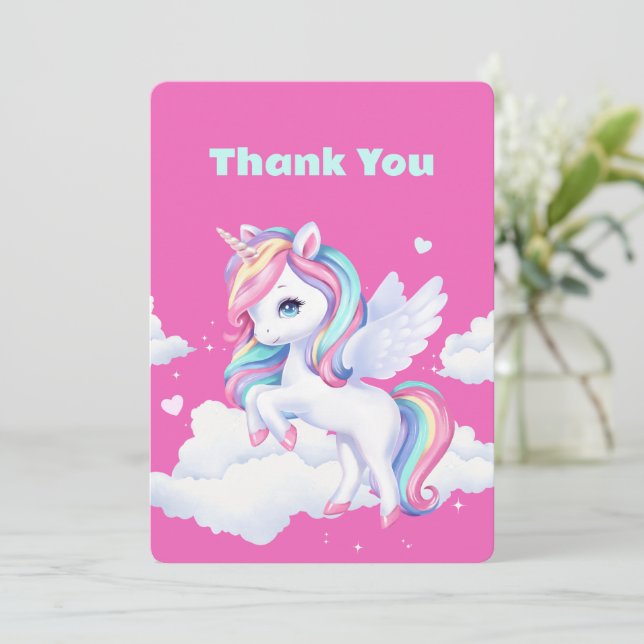 Merci Cartes à une fête d'anniversaire magique. (Debout devant)