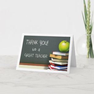 Merci, Cartes de voeux personnalisées de l'enseign