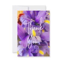 Merci Cartes Fleurs Tulipes Violettes