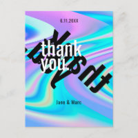 Merci Cartes Psychedélique Holographique