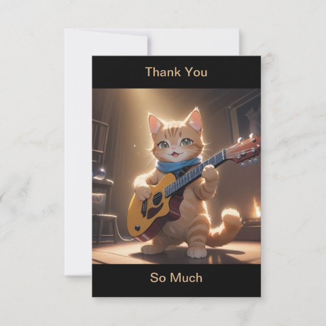 Merci Cat Jouer de la guitare (Devant)