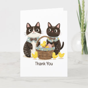 Merci Chats de Pâques Pâques Panier Bébé Poussins