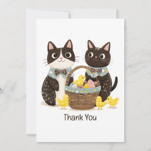 Merci Chats de Pâques Pâques Panier Bébé Poussins