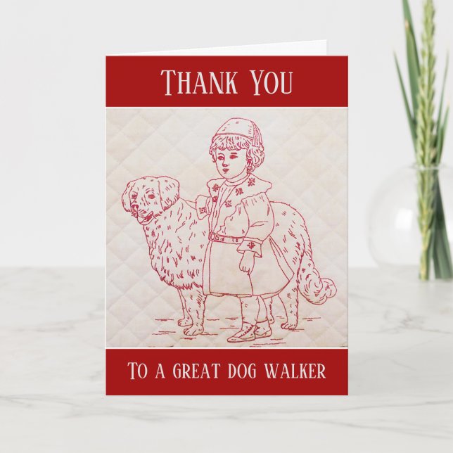 Merci Chien Walker Broderie Vintage de Chien (Devant)