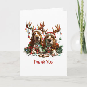 Merci Chiens Basset Hound de Noël