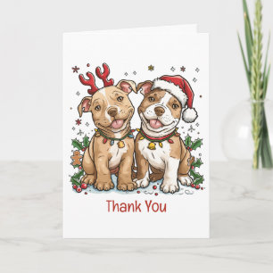 Merci Chiens Pit Bull de Noël