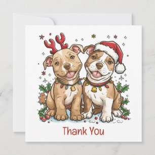 Merci Chiens Pit Bull de Noël