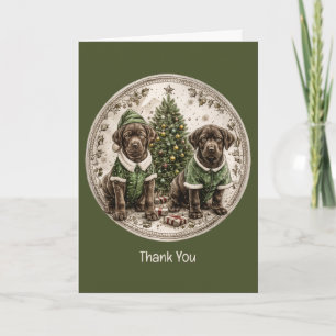 Merci Chiots Labrador Retriever noirs de Noël