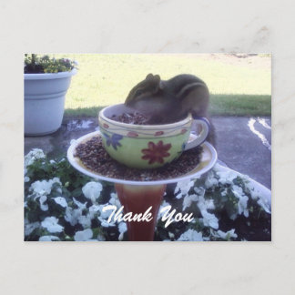 "Merci" Chippy la carte postale Chipmunk