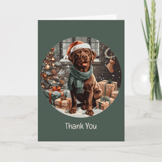 Merci Christmas Labrador Retriever Dog (Devant)