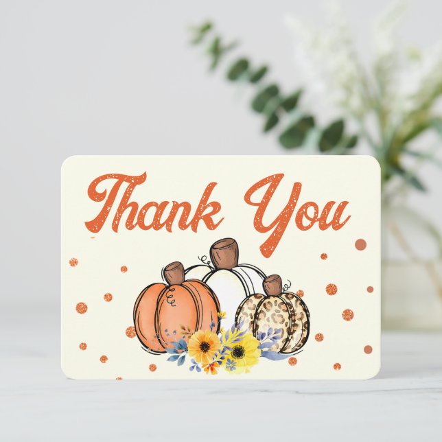 Merci Citrouille Boho Fall (Debout devant)