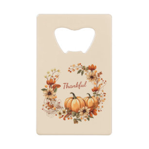 Merci Citrouille et fleurs d'automne Wreath