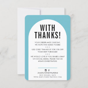 Merci CLIENT arche moderne bleu turquoise