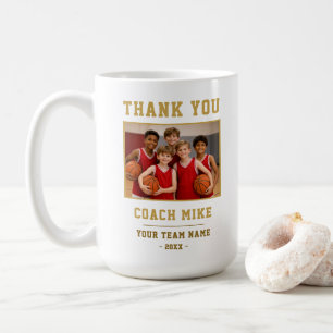 Merci Coach Équipe Nom Mug Photo