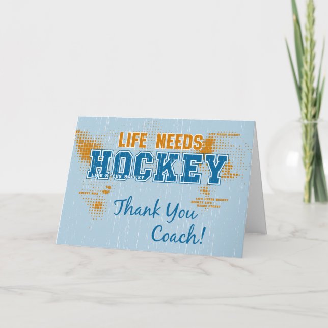 Merci Coach ! La vie a besoin d'une carte de voeux (Devant)