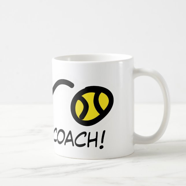 Merci Coach ! Mug de tennis (Droite)