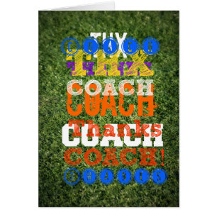 Merci Coach Sports Green Turf Coloré Équipe Amusan
