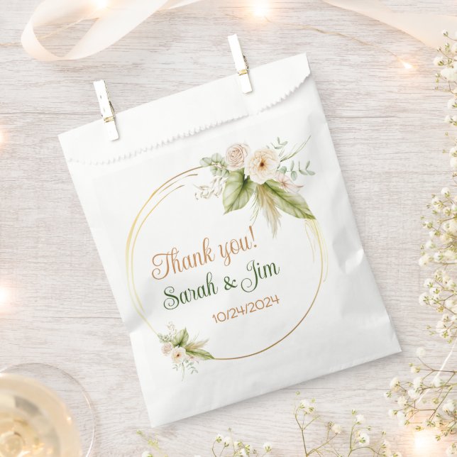 Merci coeur Sacs de faveur mariage (Coupé)