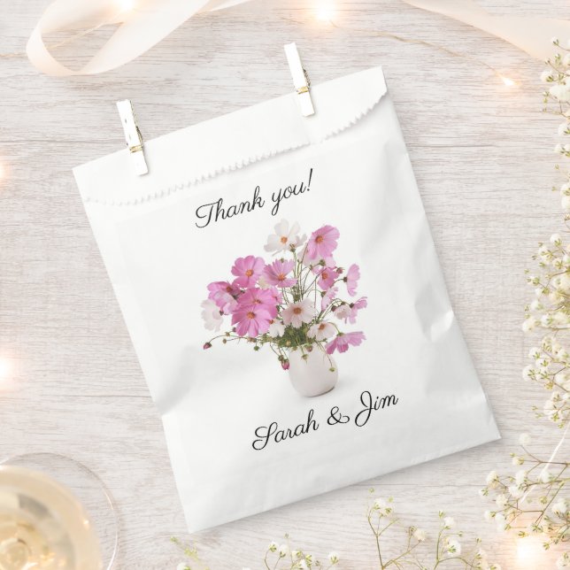 Merci coeur Sacs de faveur mariage (Coupé)