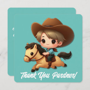 Merci Cowboy & Horse Anniversaire