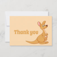Merci Cute Kangaroo Dessin animalier