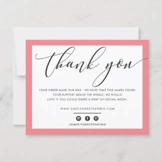 Merci d'affaires élégant corail noir rose rose LOG