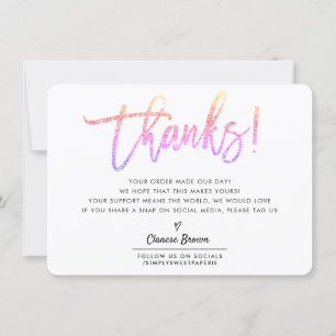 Merci d'affaires moderne chic parties scintillant 