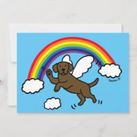 Merci d'ange gardien de Labrador de chocolat