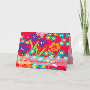 Merci, Danke, Merci, carte Gracias