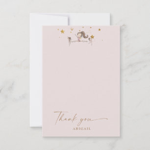 Merci d'anniversaire de la gymnastique rose