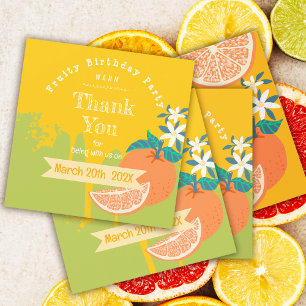 Merci d'anniversaire fruité Orange