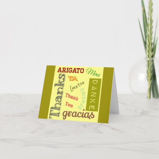 Merci dans de nombreuses langues Design de typogra (Devant)