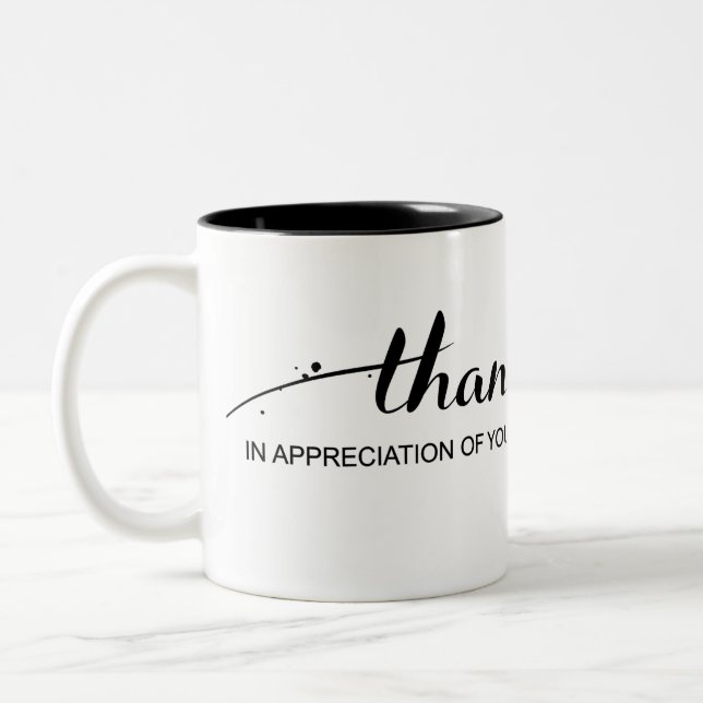 "Merci dans l'appréciation de vous" tasse (Gauche)