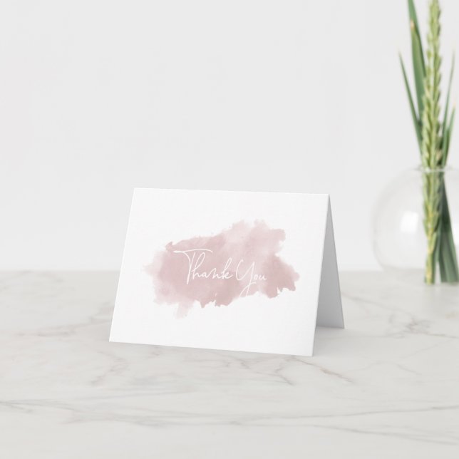 Merci d'aquarelle rose pâle (Devant)