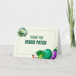 Merci d'aquarelle Veggie Patch