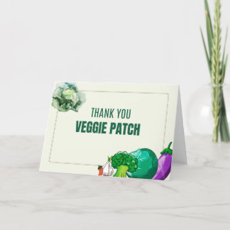 Merci d'aquarelle Veggie Patch