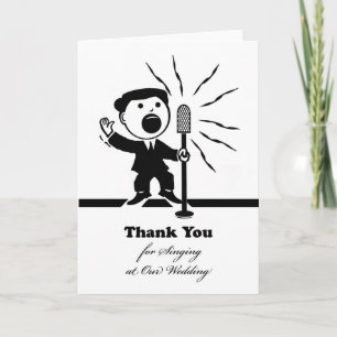 Merci d'avoir chanté à notre mariage, chanteur Mic