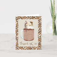 Merci de Baby shower de haricots de café glacé