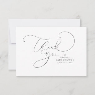 Merci de Baby shower de script de couleur modifiab