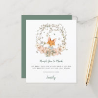 Merci de Baby shower de taille Fox mûre du budget