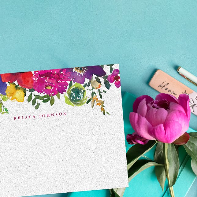 Merci de Baby shower Fleurs Vibrantes (Créateur téléchargé)