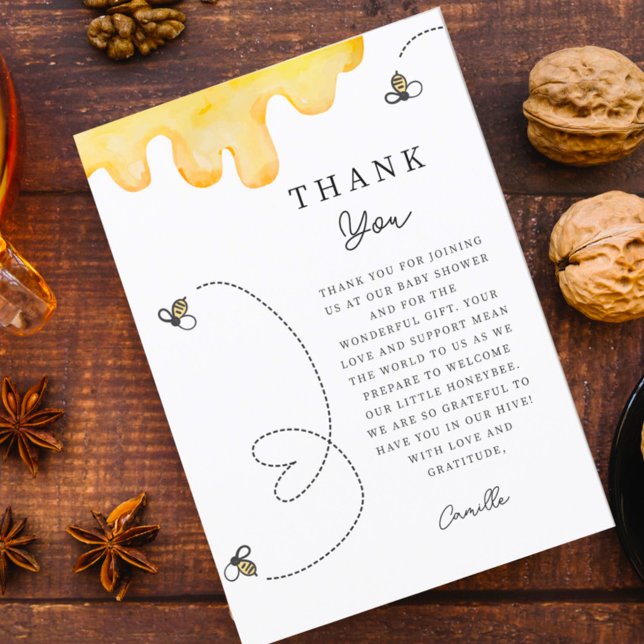 Merci de Baby shower mignonne de momie à abeille (Créateur téléchargé)