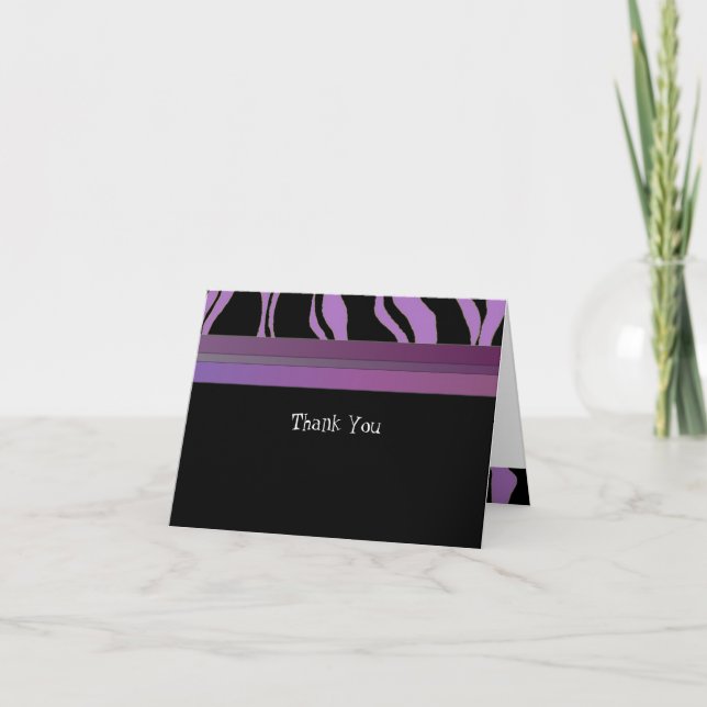 Merci de bande de Zèbre pourpre et noir (Devant)