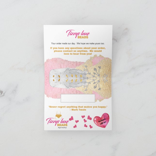 Merci de bijoux en perle artisanal Élégant et PERS (Intérieur)