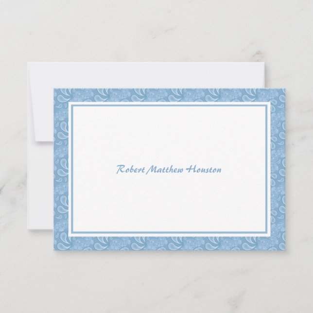 Merci de bleu de Paisley (Devant)