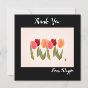 Carte Merci Tulipes