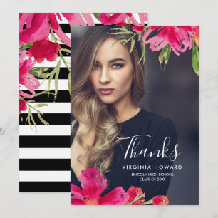 Merci de Carte photo Floral